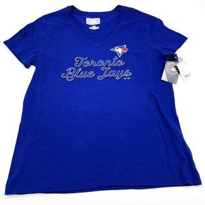 Majestic Womens Toronto Blue Jays MLB Baseball Short Sleeve T-Shirt-3 Sizes-NWT